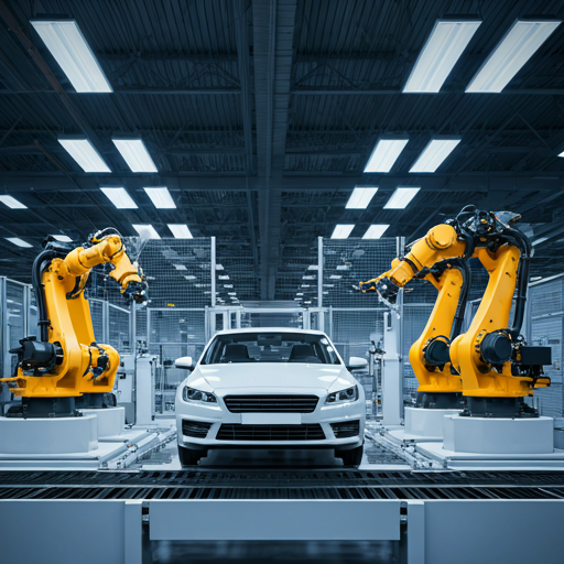 Modern automotive manufacturing line